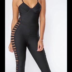 Black bandage bodysuit